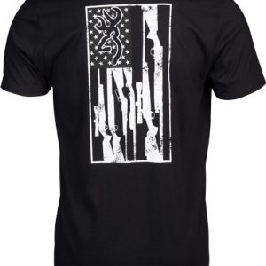 BROWNING SS T-SHIRT BROWNING - LEGACY FLAG BLACK LARGE