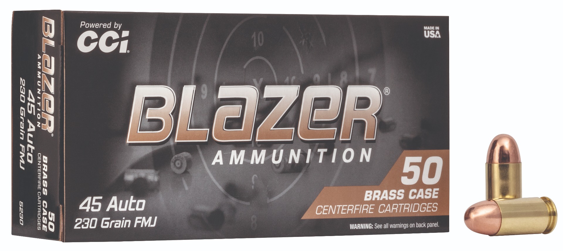 CCI 45AP 230GR BLZBRSS FMJ 50R