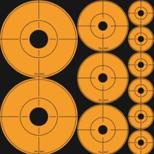 SPLATTER SHOT TARGET ASSORTED - DOTS ORANGE P/S 10 SHEETS