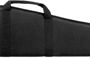 BULLDOG DELUXE RIFLE CASE 44" - BLACK W/ ZIPPER ACCESS POCKET