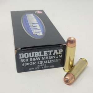 Doubletap 500 S&W Ammunition 500455EQ 455 Grain Equalizer Hollow Point 20 Rounds