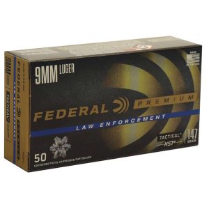FEDERAL PREM 9MM 147GR HST JHP 50RD BX 1000RD CASE