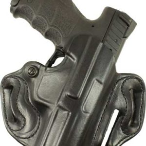 DESANTIS SPEED SCABBARD HOLSTR - RH OWB LEATHER RUGER 57 BLK