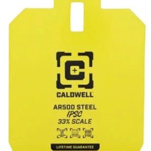 CALDWELL AR500 33% IPSC STEEL - TARGET YELLOW