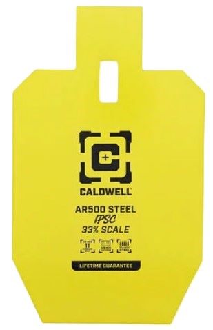 CALDWELL AR500 33% IPSC STEEL - TARGET YELLOW