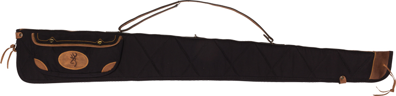 BROWNING LONA CANVAS GUN CASE - 52" BLACK/BROWN TRIM W/SLING