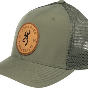 BROWNING CAP SELMAN LEATHER - CIRCLE PATCH GREEN