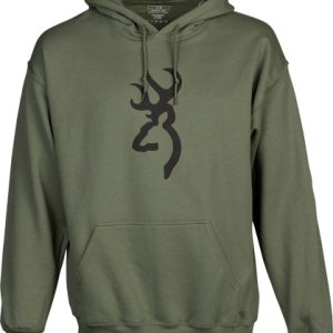 BROWNING HOODIE BACKFENCE - BROWNING ARMS GREEN LARGE