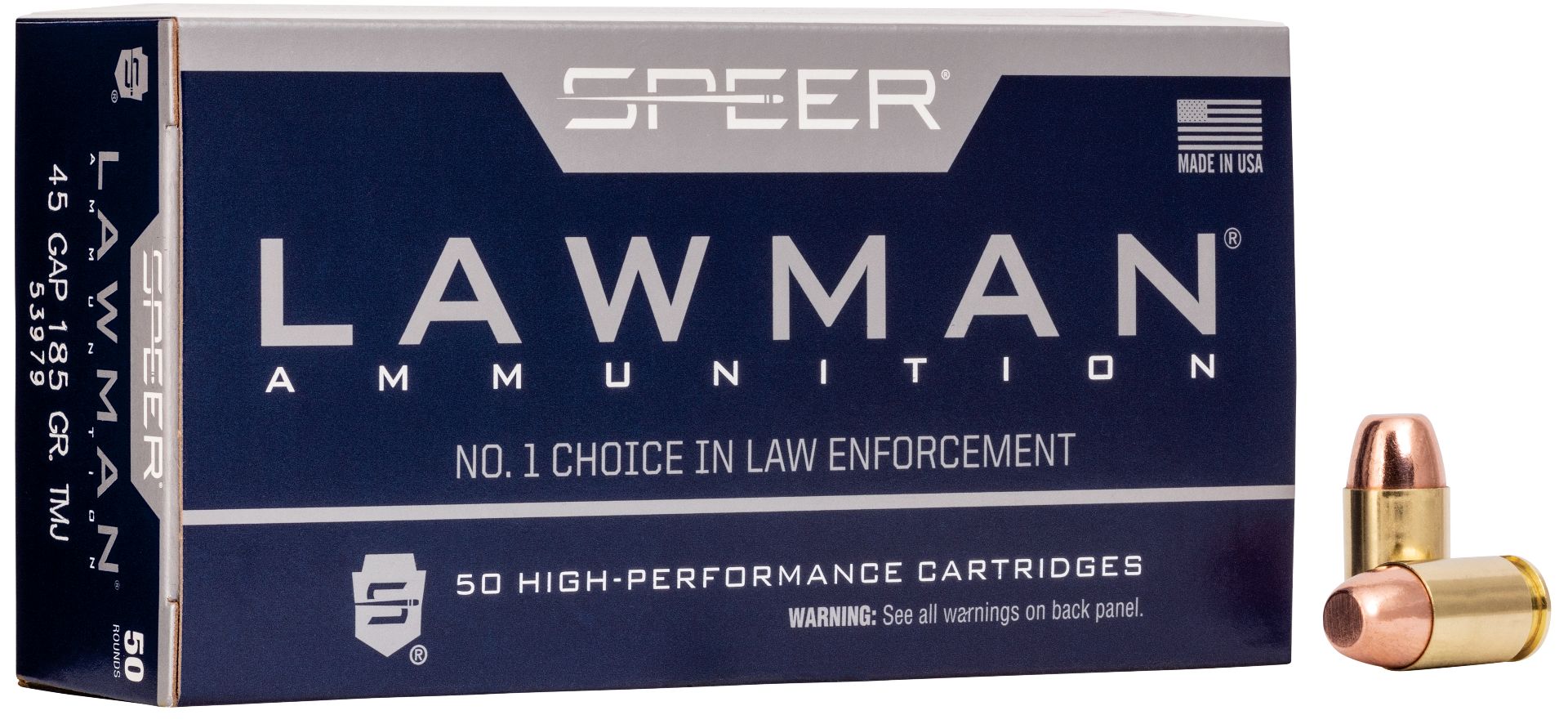 SPR 45GAP 185GR LAW TMJFN 50RD