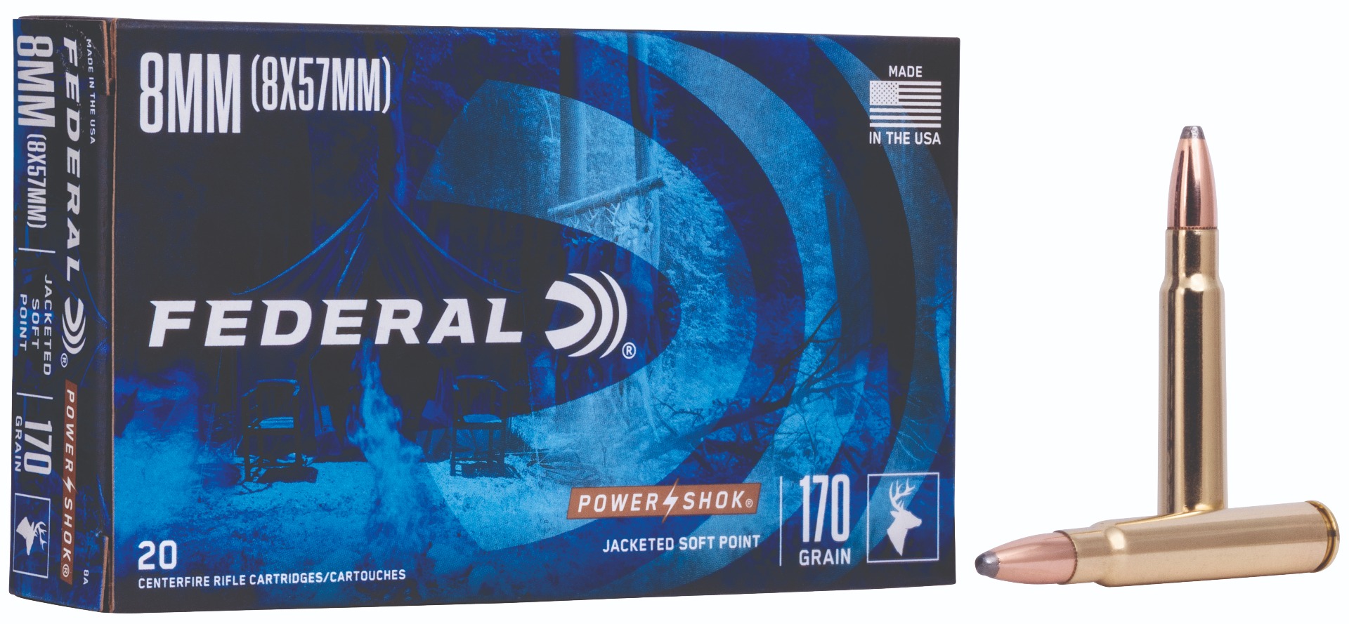 FDR 8X57 170GR PWRSK SP 20RD