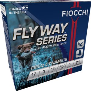 FIOCCHI FLYWAY 12GA 3" 1-1/5OZ - #4 1550FPS 25RD 10BX/CS
