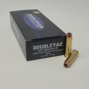 Double Tap 357 Magnum Ammunition 357M125CE 125 Grain Controlled Expansion Hollow Point 20 Rounds