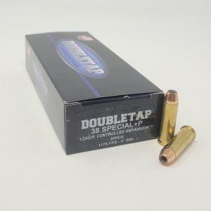 Double Tap 38 Special +P Ammunition 38SP125CE 125 Grain Controlled Expansion Hollow Point 20 Rounds
