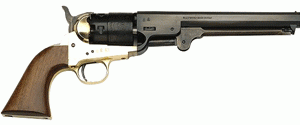 TRADITIONS BP REVOLVER 1851 - NAVY 44 CAL 7.378" BRASS/WAL