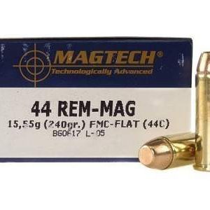 MAGTECH 44 Magnum Ammunition Full Metal Jacket C-Flat, 240 Grain 50 rounds