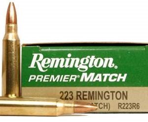 Remington Premier Match 223 Rem Ammunition R223R6 62 Grain Open Tip Match 20 rounds