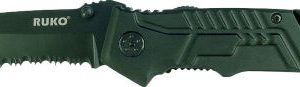 RUKO FOLDER SPRING ASSIST - 3.25" RUBBER BLACK HANDLE