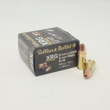 Sellier & Bellot 9mm Ammunition XRG Defense SB9XA 100 Grain Lead Free Hollow Point 25 Rounds