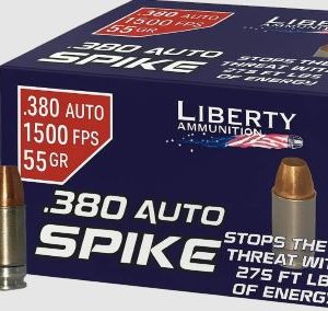 LIBERTY SPIKE 380 ACP 55GR - COPPR HP 20RD 50BX/CS