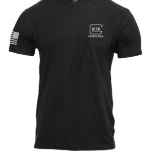 GLOCK PERFECTION FLAG TEE - SHORT SLEEVE T SHIRT XL BLACK