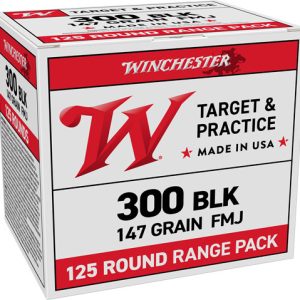 WINCHESTER USA 300 AAC 147GR - FMJ 125RD 6BX/CS