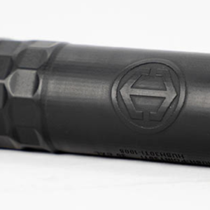 HUSH-POINT 30 SUPPRESSOR .30 CAL INCONEL FLOW-THRU, DT/HUB, 1/2X28 & 5/8X24 CAPS, FULL-AUTO RATED