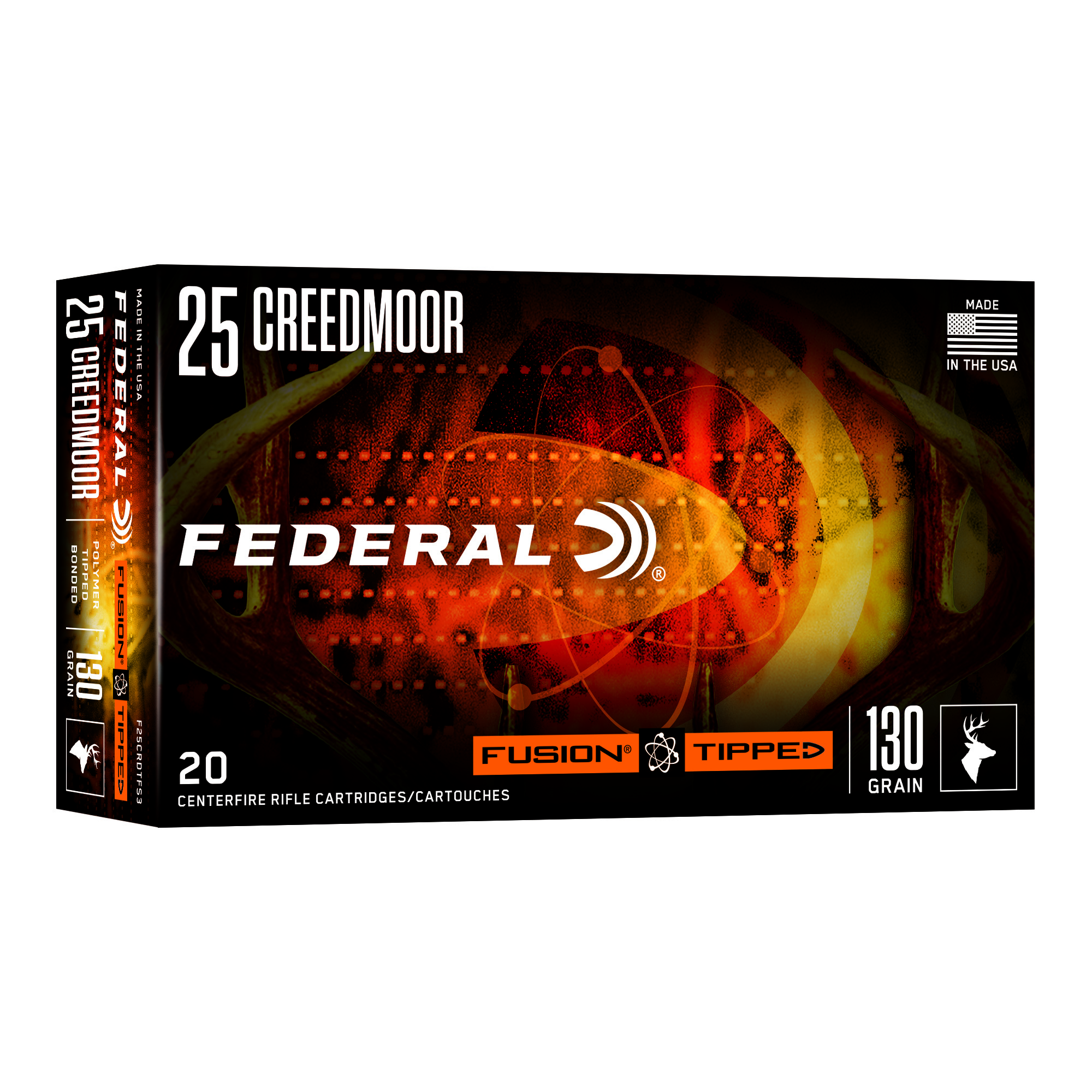 FEDERAL FUSION 25 CREEDMOOR 130GR 20/BX 10BX/CS