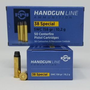 Prvi PPU 38 Special Ammunition PPH38SS 158 Grain Semi Wadcutter 50 Rounds