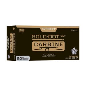 GOLD DOT CARBINE 9MM LUGER 135GRAIN BRASS PISTOL AMMO