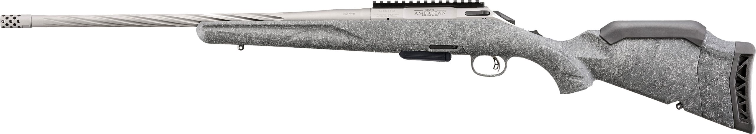 RUGER AMERICAN GENII 223 REM - 20" GRAY GRAY SPLATER SYN - Image 2