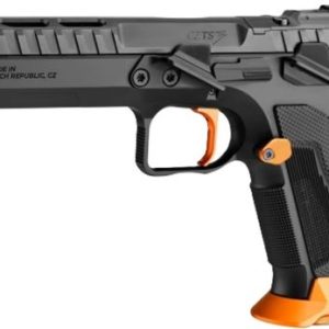 CZ TS3 SA 9MM FS 20RD BLACK - POLYCOAT ORANGE BLACK G10 GRIP