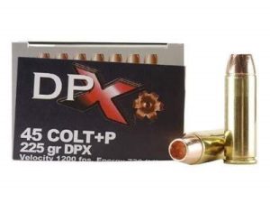 Corbon 45 Colt +P DPX Ammunition 225 Grain DPX Hollow Point Lead-Free 20 rounds
