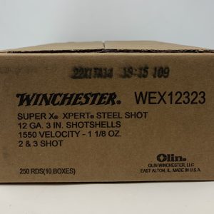Winchester 12 Gauge Ammunition WEX12312CASE 3" 1-1/8 oz #2&3 Steel Shot CASE 250 Rounds