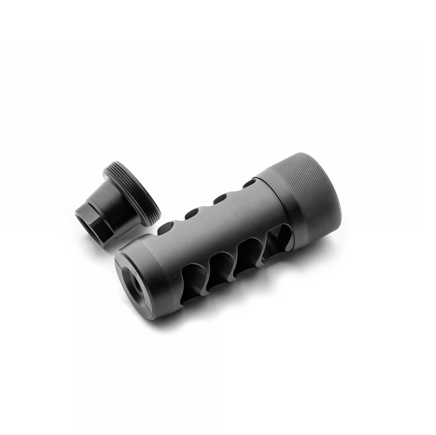 Area 419 Hellfire Match Self Timing Muzzle Brake 6.5mm 5/8-24 Black Nitride