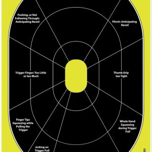 Allen EZ AIM Non-Adhesive Splash Handgun Trainer 12x8 - 8/ct