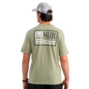 Huk Born Wave Short Sleeve Shirt Seagrass S