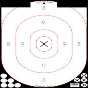 Birchwood Casey Shoot-N-C 12" x 18" White/Black Silhouette 5/ct with 90 Pasters