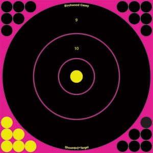 Birchwood Casey Shoot-N-C Pink Reactive Targets 8" 6/ct