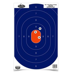 Birchwood Casey Dirty Bird Silhouette Target 12"x18" Blue/Orange 8/ct
