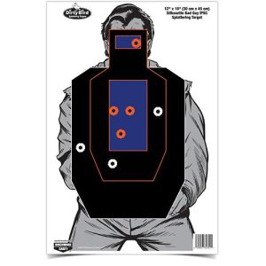 Birchwood Casey Dirty Bird 12" x 18" Bad Guy IPSC Silhouette Target 8/ct