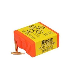 Berger Match Grade Hunting Bullets 6.5mm .264" 130 gr VLD Hunter 100/ct