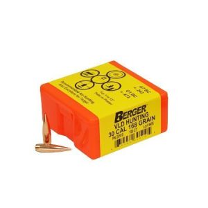 Berger Match Grade Hunting Bullets .30 cal .308" 168 gr VLD Hunter 100/ct