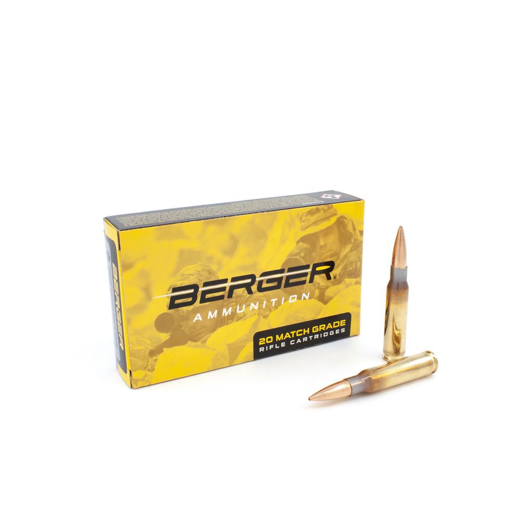 Berger Tactical Match Grade Rifle Ammunition 308 Winchester 185gr Juggernaut OTM 2608 fps 20/rd