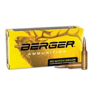 Berger Elite Hunter Rifle Ammuntion 6.8 Western 170gr JHP 2900 fps 20rds
