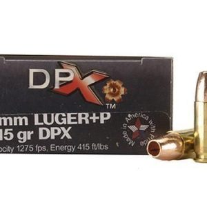 COR-BON Handgun Ammunition 9mm Luger (+P) 115 gr DPX 1275 fps 20/ct