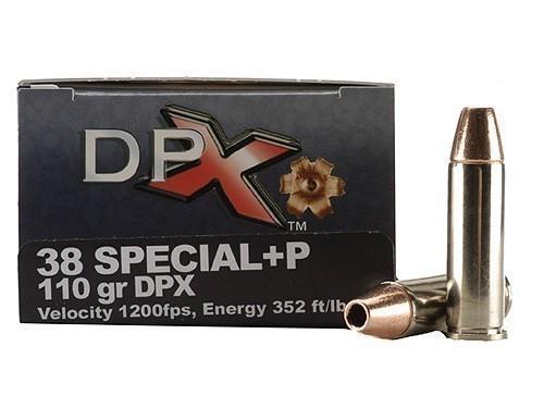 COR-BON Handgun Ammunition .38 Spl (+P) 110 gr DPX 1050 fps 20/ct