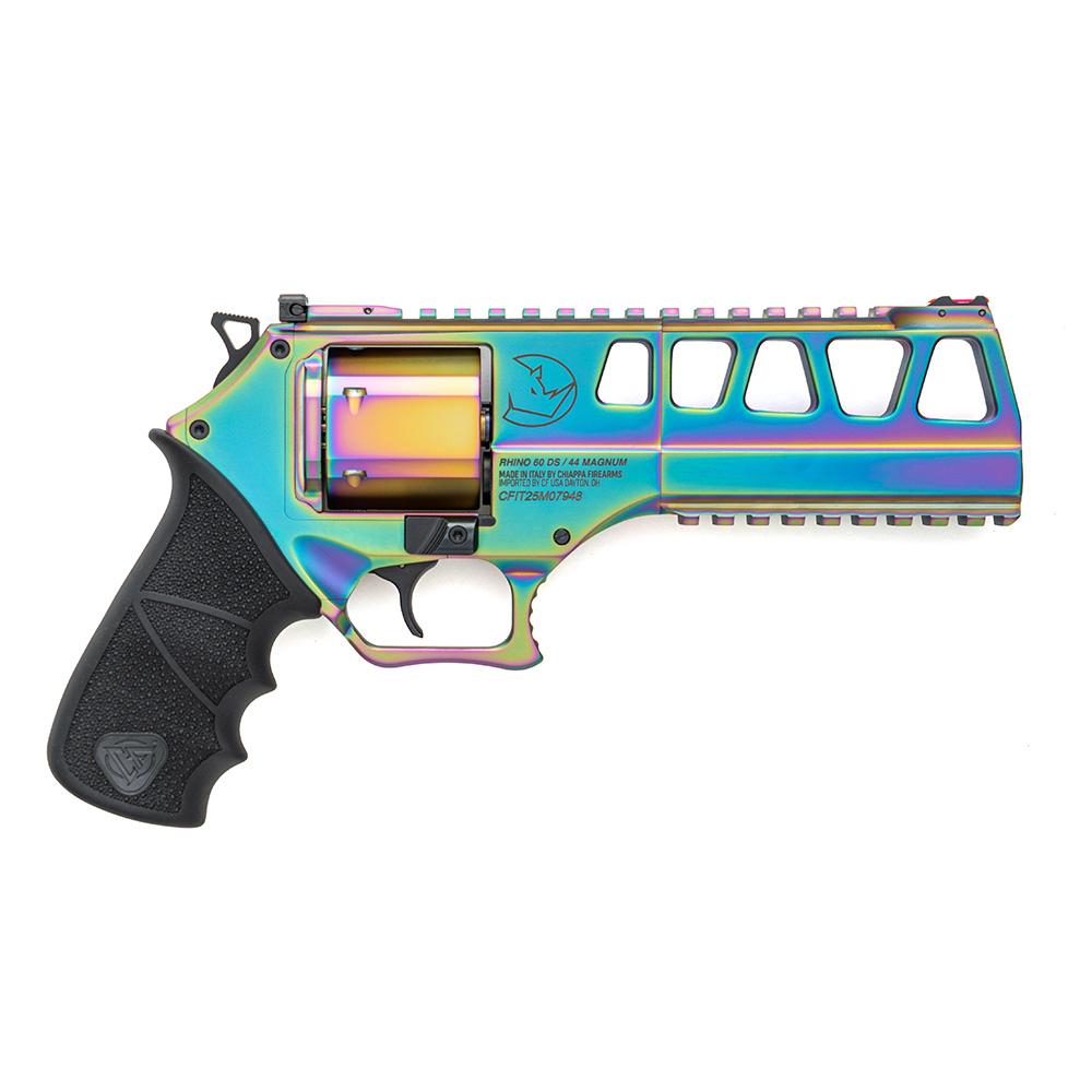 Chiappa Rhino 60DS Handgun .44 Rem Mag 6" Barrel Nebula Finish  Adjustable Rear Sight Hogue Rubber Grip