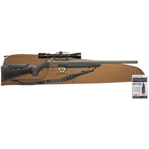 CVA ACCURA LR-X 45 CAL Muzzleloader Cerakote FDE KonusPro 4-12x44 IR BDC Reticle