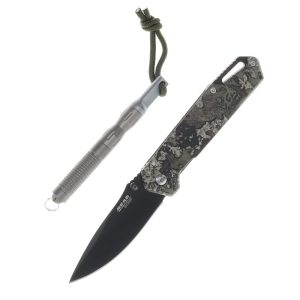 Bear & Son Edge Folding Knife 3" Drop Point Blade Truetimber Strata