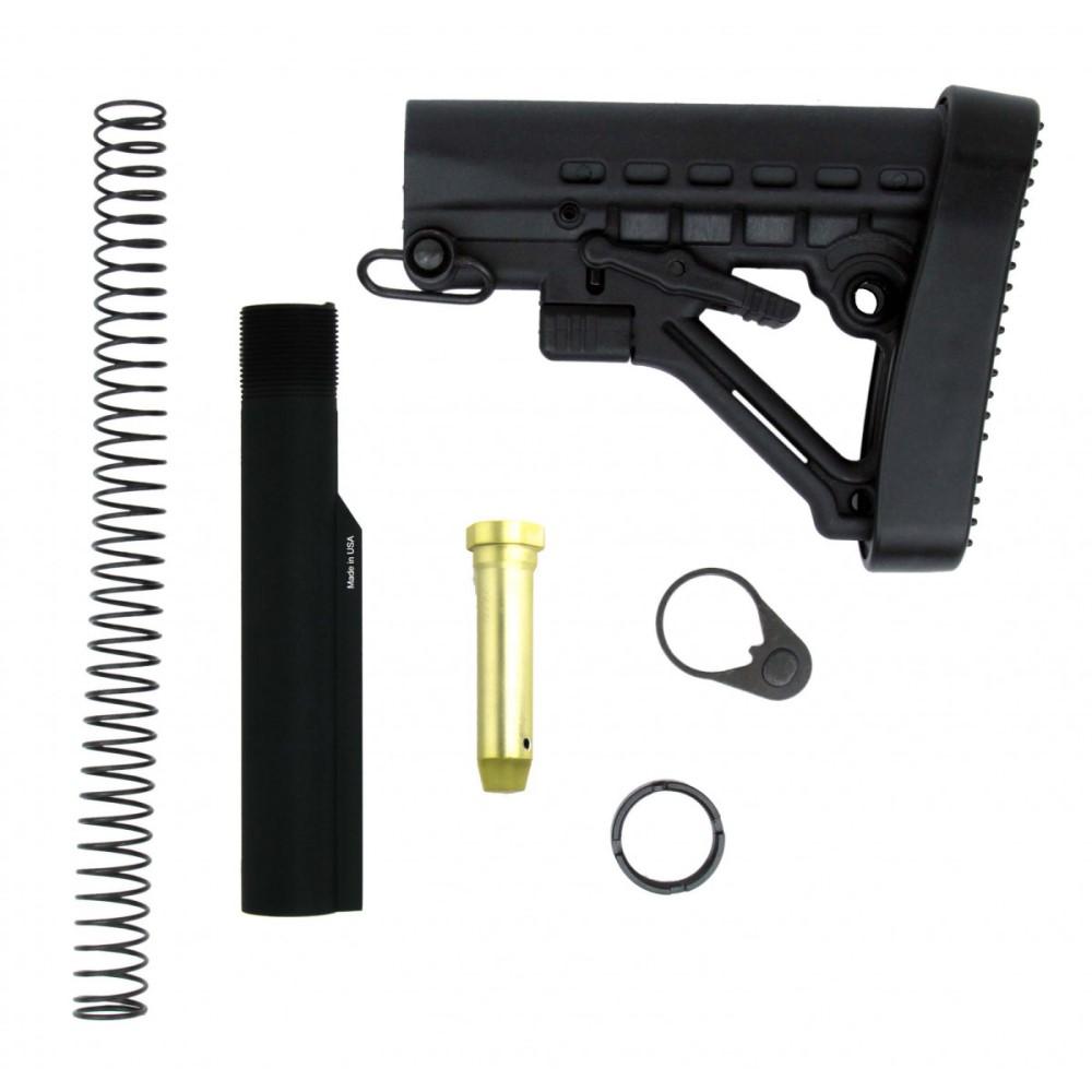 TacFire AR-15 Mil Spec Buffer Tube Kit with QD Attachments
